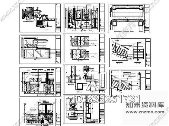 图块/节点别墅一层大厅装修详图cad施工图下载【ID:832251731】