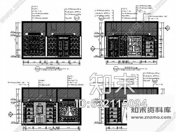 施工图浙江某精装会所室内装修CAD施工图施工图下载【ID:632115094】