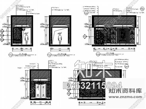 施工图浙江某精装会所室内装修CAD施工图施工图下载【ID:632115094】