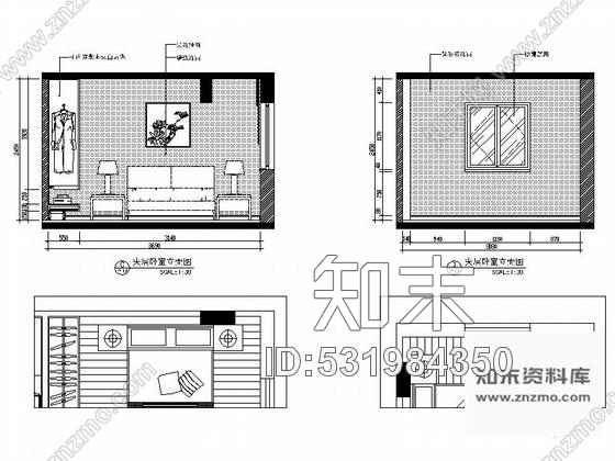 施工图深圳名师设计现代新中式三层别墅装修图含效果cad施工图下载【ID:531984350】