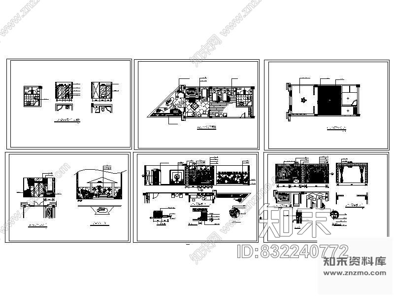 图块/节点SPA豪华房装修详图Ⅱcad施工图下载【ID:832240772】