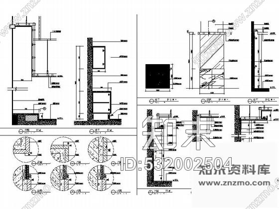 施工图广州全国连锁饮食集团现代高档餐厅室内装修施工图含实景cad施工图下载【ID:532002504】