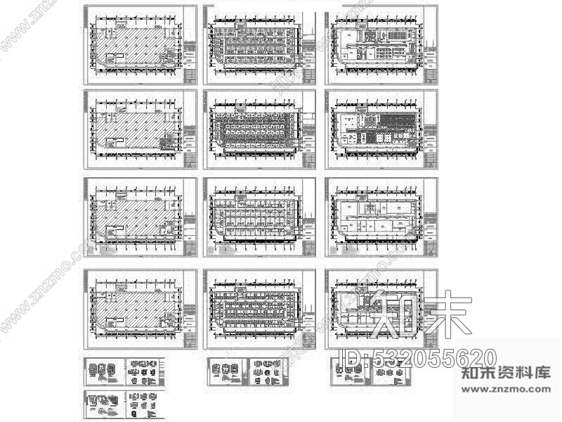 施工图郑州某快捷酒店装饰装修图cad施工图下载【ID:532055620】