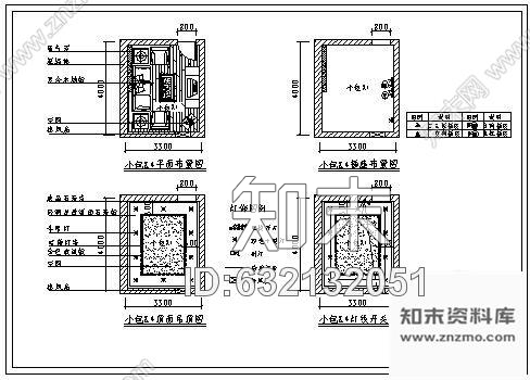 施工图群艺馆KTV包房装修图cad施工图下载【ID:632132051】