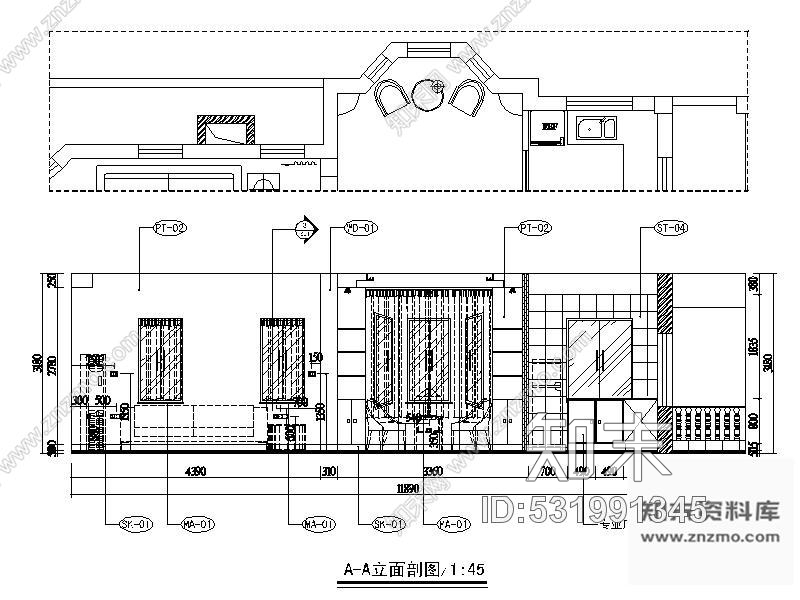 施工图二层度假别墅室内装修图施工图下载【ID:531991345】