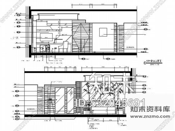 施工图品牌酒店客房室内装修设计图cad施工图下载【ID:532045691】