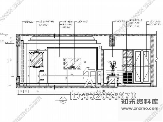 施工图广东高档酒店美式风格客房单人间样板房CAD施工图cad施工图下载【ID:532035670】