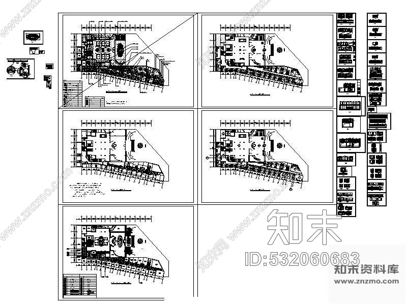 施工图山东某四星国际大酒店装修图cad施工图下载【ID:532060683】