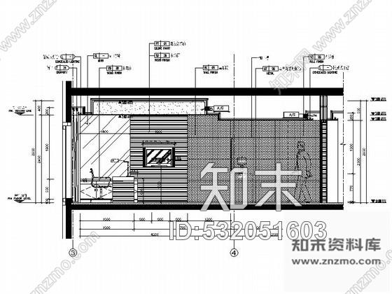 施工图广东知名时尚酒店客房装修图cad施工图下载【ID:532051603】