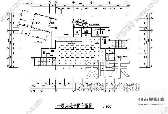 施工图某公司三层营业厅及办公室设计cad施工图下载【ID:532104856】