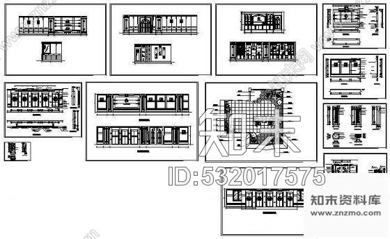 施工图茶艺馆装饰图cad施工图下载【ID:532017575】