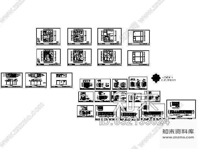 施工图美容院装修图cad施工图下载【ID:632133024】