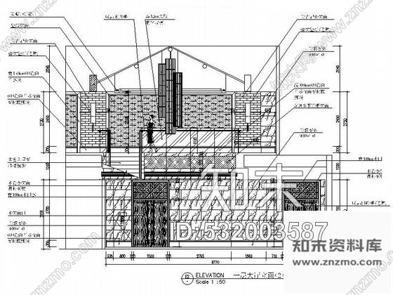 施工图邯郸历史名城典雅高档新中式风格茶楼装修施工图含效果cad施工图下载【ID:532003587】