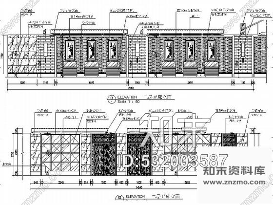 施工图邯郸历史名城典雅高档新中式风格茶楼装修施工图含效果cad施工图下载【ID:532003587】