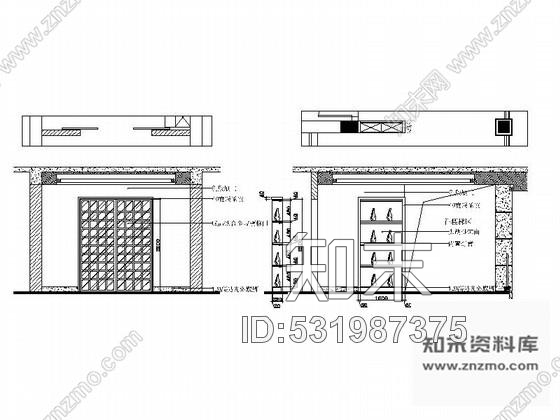 施工图现代中式风格别墅室内设计装修图cad施工图下载【ID:531987375】