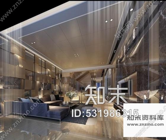 施工图广州现代简约三层别墅样板间装修图含效果cad施工图下载【ID:531986315】