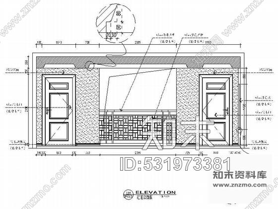 施工图苏州中式风格别墅室内装修设计CAD施工图含效果图施工图下载【ID:531973381】