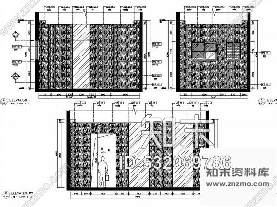 施工图惠州中式风格花园小区售楼处室内装修图含效果cad施工图下载【ID:532069786】