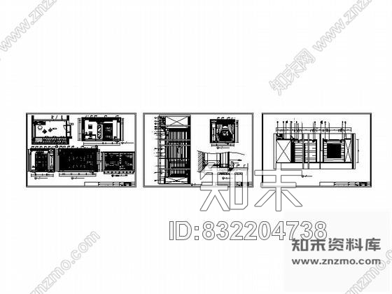 图块/节点样板房衣帽间详图cad施工图下载【ID:832204738】