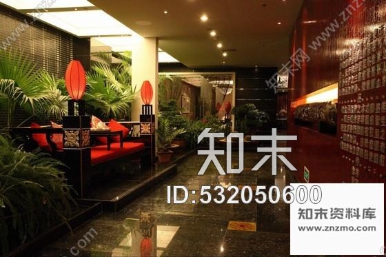 施工图高档中式酒店局部室内装修图含实景cad施工图下载【ID:532050600】