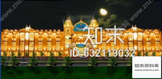 施工图大连某娱乐城室内装修图含效果cad施工图下载【ID:632119032】