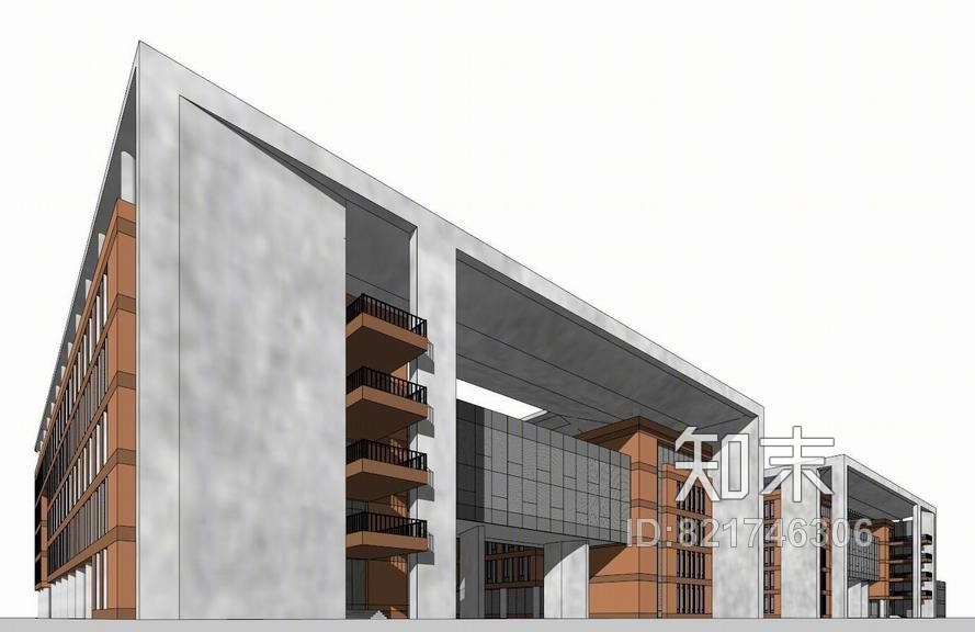 教学楼SU模型下载