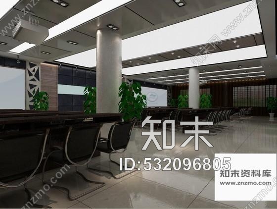 施工图某现代会议室内改造装修图含效果cad施工图下载【ID:532096805】