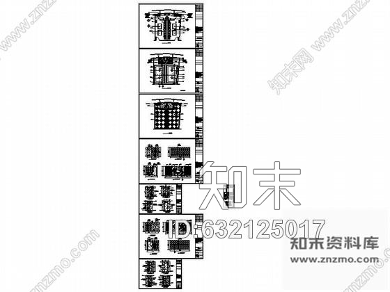 施工图时尚KTV包房室内装修图cad施工图下载【ID:632125017】