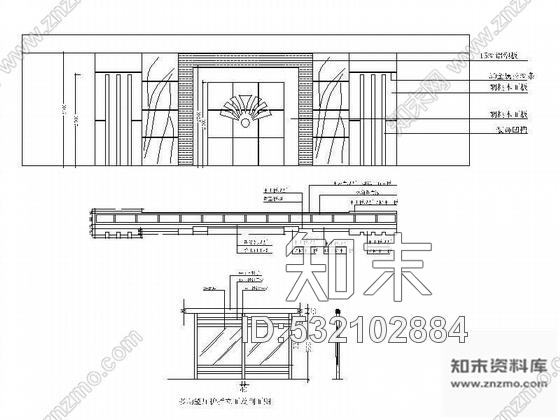 施工图办公楼多功能厅装修图cad施工图下载【ID:532102884】