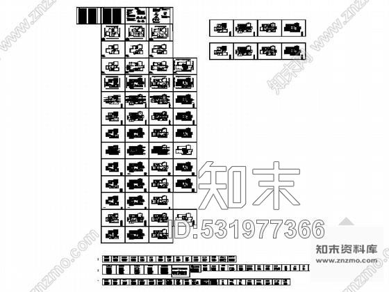 施工图上海高档现代简约风格两层别墅室内装修施工图cad施工图下载【ID:531977366】