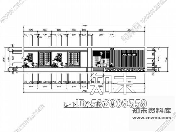 施工图日式料理店室内装饰图施工图下载【ID:532009559】