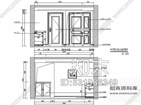 施工图丹阳环境舒适小区三层别墅室内装修图含效果cad施工图下载【ID:531986349】