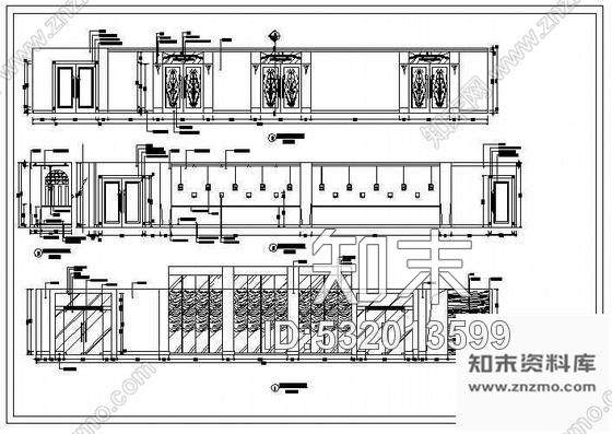 施工图大学餐厅全套装修图cad施工图下载【ID:532013599】