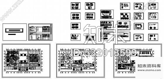 施工图大学餐厅全套装修图cad施工图下载【ID:532013599】