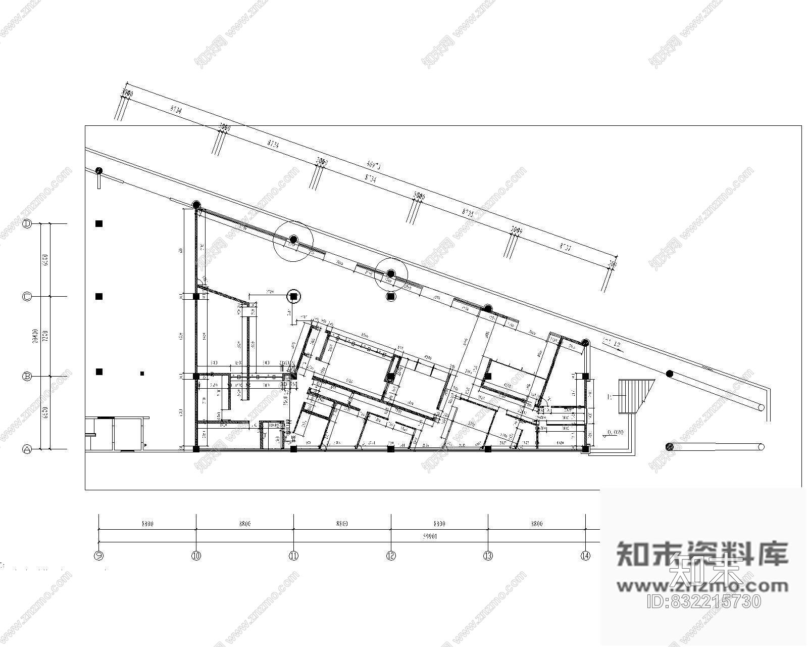 图块/节点交通银行平面施工图cad施工图下载【ID:832215730】