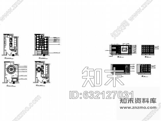 施工图某欧式娱乐会所包房11装修图cad施工图下载【ID:632127031】