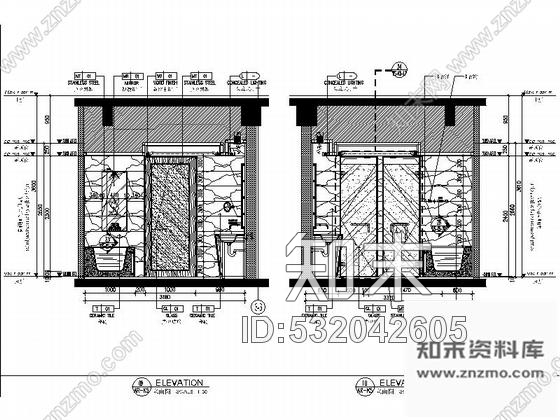 施工图深圳蛇口某国际大酒店K5房型室内装修图施工图下载【ID:532042605】