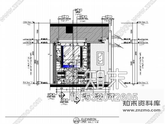 施工图深圳蛇口某国际大酒店K5房型室内装修图施工图下载【ID:532042605】