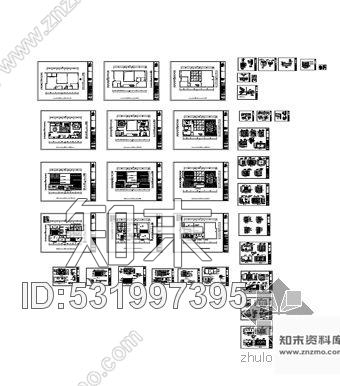 三层别墅装修图cad施工图下载【ID:531997395】