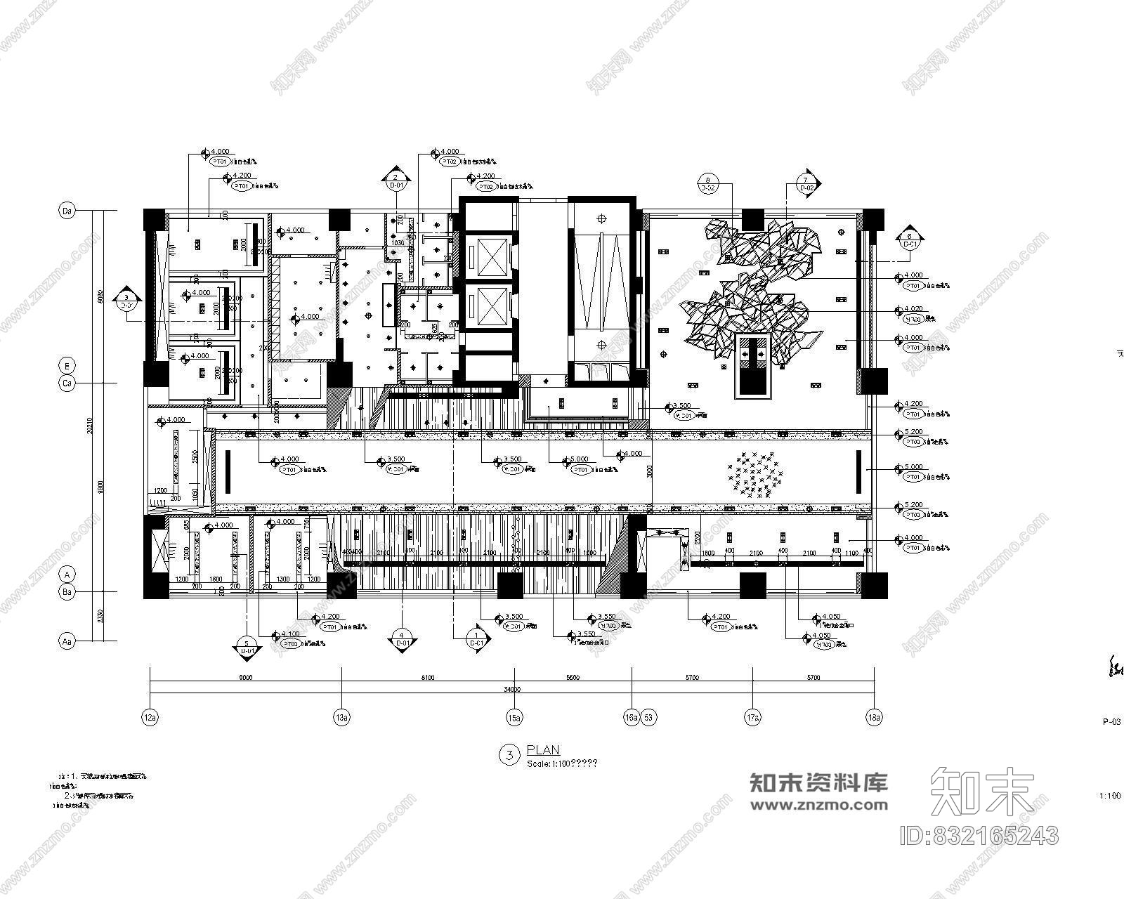 惠州某售楼处施工图附效果图cad施工图下载【ID:832165243】