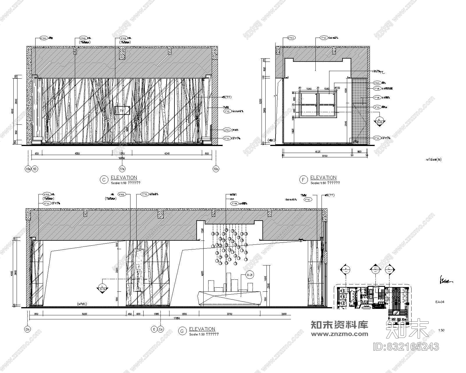 惠州某售楼处施工图附效果图cad施工图下载【ID:832165243】