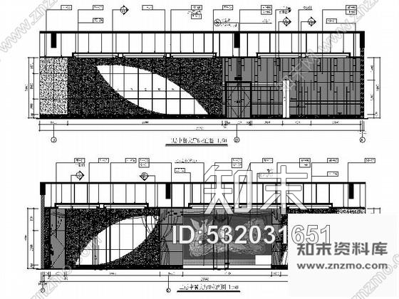 施工图国际酒店婚宴中式餐厅装修施工图cad施工图下载【ID:532031651】