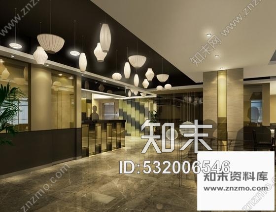 施工图现代时尚餐厅设计装修施工图含效果cad施工图下载【ID:532006546】