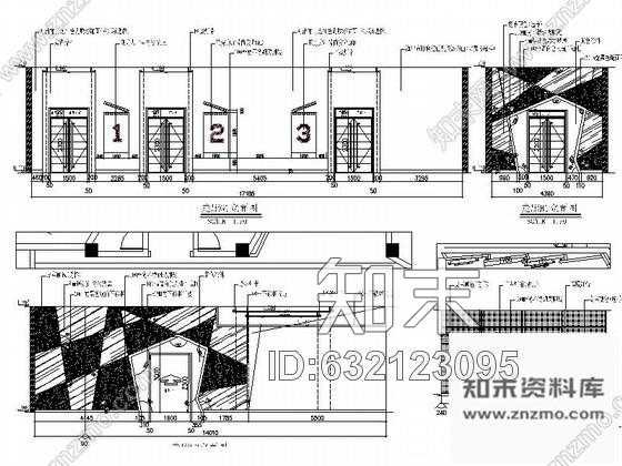 施工图某电影院公共区域及卫生间室内装修施工图含效果cad施工图下载【ID:632123095】