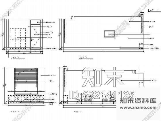 施工图湖北某专科医院会议室及病房室内装修施工图含效果cad施工图下载【ID:632141125】