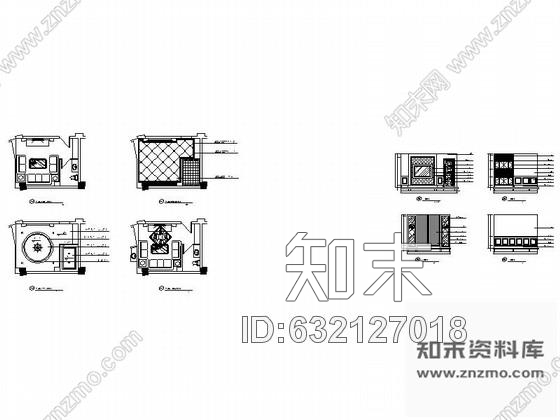 施工图某欧式娱乐会所包房7装修图cad施工图下载【ID:632127018】