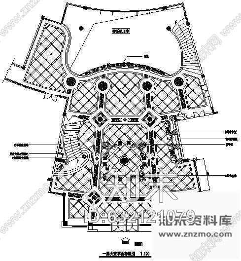 施工图某高级会所室内装修图cad施工图下载【ID:632121079】