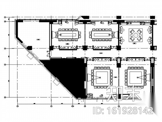 [上海]嘉定区新中式五星级酒店会议室装修施工图（含效果...cad施工图下载【ID:161928142】