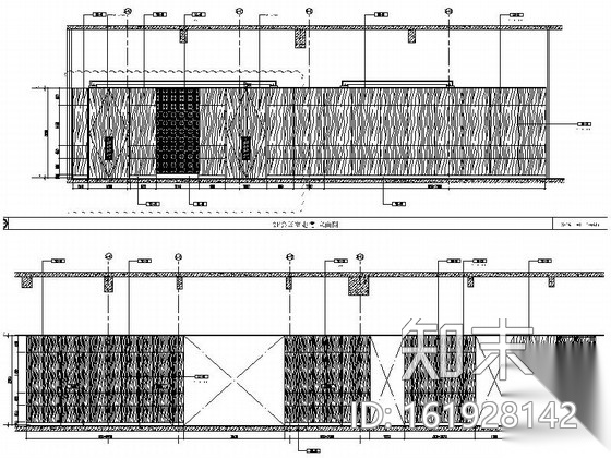 [上海]嘉定区新中式五星级酒店会议室装修施工图（含效果...cad施工图下载【ID:161928142】