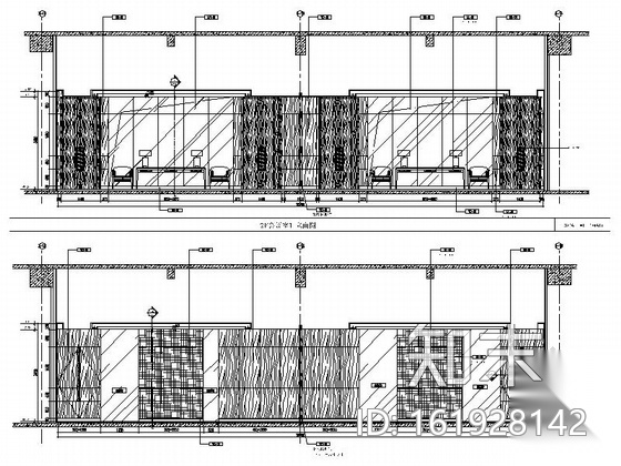 [上海]嘉定区新中式五星级酒店会议室装修施工图（含效果...cad施工图下载【ID:161928142】